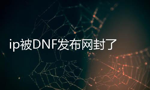 ip被DNF发布网封了怎么办（dnf封ip是什么意思啊）